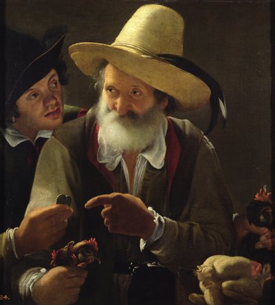 The Bird Seller by Pensionante de Saraceni